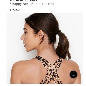 Victoria's Secret strappy back cheetah bra - Sz L